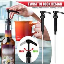 2/6pcs 8cc Heavy Duty Plastic Syrup Pump With Ergonomic Handle And One-Touch Operation - Compatible With 750ml/25.4oz Bottles, Leak-Proof Seal, Multi-Purpose Dispenser, Suitable For Coffee, Syrup, Soda - Perfect For Home And Commercial Use - Multicolor - View 7