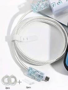 1根1.4米激光保护套管数据线/手机充电线 - 彩色 - 查看 8