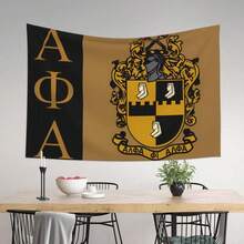 Alpha Phi Tapestry Wall Hanging Home Bedroom Dormitory Decoration Fluffy Peach Art Decorating Gifts - 30*40英寸 - 查看 4