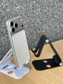 Soporte plegable y ajustable para teléfono y tableta, minimalista y portátil, para transmisión en vivo y escritorio - Multicolor - Ver 1