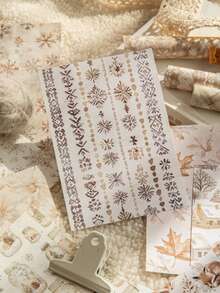 CANDY POETRY Giấy scrapbooking họa tiết hoa mùa đông, 30 tờ/gói, giấy trang trí DIY cổ điển không keo dính, quà tặng ngày lễ, đồ dùng làm tranh ghép thủ công, đồ dùng văn phòng phẩm sáng tạo cho sổ lưu niệm cá nhân hóa, đồ dùng học tập. - Đỏ - Xem 2