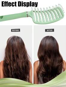 Defining Curl Wet Curly Hair Brush, Soft Bristles Hairbrush With Prongs, Detangling Brushes Reduce Hair Pulling & Curl Separation, Round Detangler, Shaping And Styling Tools For Women Men Girls - Multicolor - View 4