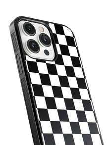 Funda para Celular todos Cuadros Ajedrez Negro Blanco Ska - Negro - Ver 2