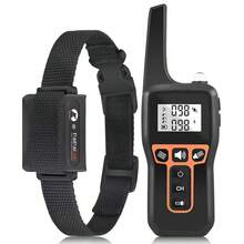 Collar de entrenamiento para perros de 1000m con control remoto, recargable, impermeable, vibración, antiladrido