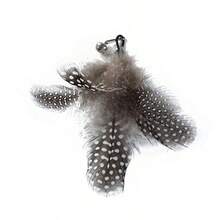 Feather Cat Teaser Wand, Interactive Cat Toy With Steel Spring, Durable & Bite-Resistant For Pet Entertainment - Three-color Feathers - View 7