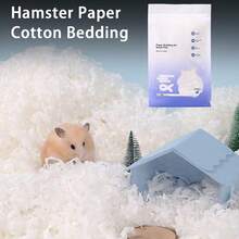 Ropa De Cama De Conejito Para Conejos - Ropa De Cama De Hámster De Papel Natural Suave |   Absorción De Agua, Decoración Segura De La Jaula Para La Casa De Criadero Al Aire Libre De Interior, Hábitat, C - 1 - Ver 5