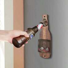 1pcs Beer Bottle Opener, Party Use, Bottle Lid Remover Manual Beer Opener Bottle Lid Opener Beer Bottle Open Tools Small Wine Opener Beer Bottle Opening Bottle Openers Compact Wine Opener,Suitable Outdoor Gardens, Bar, Home - Bronze - View 1