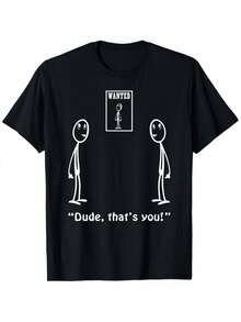 Camiseta de Meme Divertida para Hombre "Bro, ¿Eres Eso?" Impresión Humorística - Camiseta de Algodón de Manga Corta Negra, Tela Elástica Cómoda, Adecuada para Todas las Estaciones Estilo Casual de Calle (Ajuste Regular) - Negro - Ver 8
