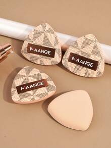 MAANGE 4/5pcs Triangle Makeup Sponges, Wet Type, Soft & Skin-Friendly, Portable, Ideal Cosmetic Tool For Travel - Multicolor - View 5