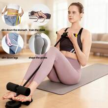 1pc Floor Standing Sit-Up Bar, Portable Floor Sit-Up Assist Bar, Home Fitness Sit-Up Assist Device With 2 Suction Cups And Adjustable Footrest, Abdominal Muscle Trainer, Suitable For Home Workout, Can Be Used For Abdominal Exercise, Workout, Gym, Home Fitness - Multicolor - View 4