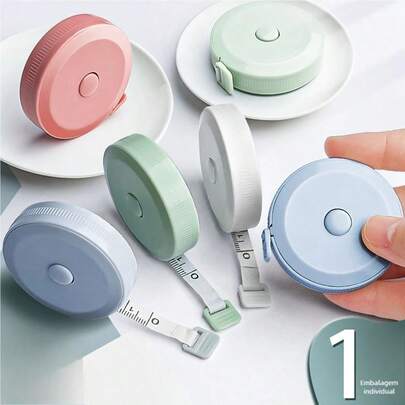 Fita Métrica Fofa e Portátil - Régua Mini Macia para Medir Tamanhos de Roupas e Cintura