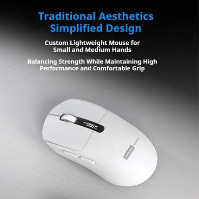  Lenovo N04S Wireless Mouse: 2.4G + Bluetooth Dual-Mode Connection, 6-Button Layout, 4-Level DPI Adjustment, USB Receiver, Multi-Device Compatibility, Intelligent Sleep Mode, Compatible With Various Systems, Making Office Work More Efficient.
