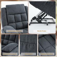 KORSER Power Lift Recliner Chair With Heat And Massage For Elderly, Reclining Chair With Infinite Position, Electric Lift Chair For Living Room - View 6