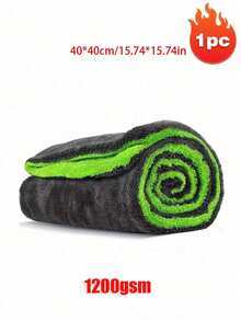 1200克全尺寸SUV卡车擦车巾 - 40*40厘米，双面超细纤维，采用捻线技术，高吸水性且防刮擦，可机洗，适用于汽车清洁和擦干，汽车擦车巾，车辆清洗配件，双面设计，高吸水性面料 - 彩色 - 查看 12