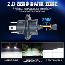 S&D H4 Led Canbus Lights 1:1 Mini Size Car Headlight With Fan 60000LM Super Bright Wireless Turbo Fog Bulb 6000K Automobile Lamp - H4 - View 5
