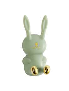 1 pieza/2 piezas Soporte para cepillo de dientes con forma de conejo, simple y práctico, sin necesidad de perforar, estantería de pared para almacenar el cepillo de dientes y el vaso de enjuague, apto para colocar en paredes de baño o cocina con azulejos lisos, decoración de otoño para el hogar y el baño, de vuelta a la escuela - Multicolor - Ver 17