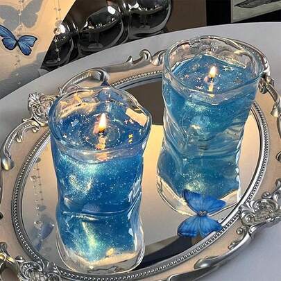 Wholesale Dreamy Ocean Scented Candles. Scented Candle Cups, Perfect As Party Favors And Gift Boxes. Scented Jelly Wax Candles Create An Indoor Ambiance. These Niche And High-End Scented Candles Are Practical Gifts For Girlfriends And Friends. Ideal Birthday Gifts Full Of Atmosphere For Girls.