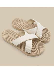Women's Criss-Cross Beach Slippers, Suitable For All Seasons