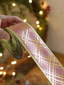 2 m de longueur Ruban imprimé DIY, ruban de décoration d'emballage cadeau - Rouleau de ruban en polyester fait main, motifs imprimés multiples disponibles, convient pour l'emballage de cadeaux, le DIY, la décoration de mariage, les fêtes et les arrangements pour les vacances - Multicolore - Voir 4