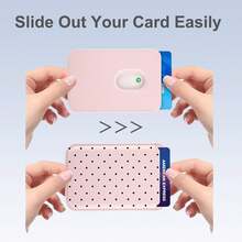 Magnetic Wallet Compatible With IPhone 17 Pro Max, 16, 15, 14, 13, 12 Series. Features Cute Polka Dot And Colorful Star Patterns In Pink Leather Material. Holds 1-3 Cards. Designed For Women And Teens, Making It An Ideal Christmas Gift. - 粉色 - 查看 7
