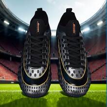 1 Pair New Soccer Shoes, Recommended For Teenagers, Students, Matches And Training, Low-Top, Long Studs, Non-Slip, Suitable For AG, FG, Soft Ground, Real Grass, Competition And Training, Lace-Up, Men's Soccer Shoes, High-Top, Professional Soccer Boots, Factory Direct - Bronze Gold - View 10