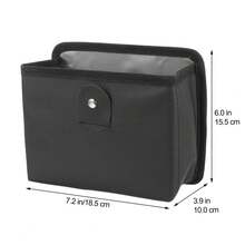 MUCKLILY Organizador De Puerta De Cuero Pu Negro Bolsa De Almacenamiento Para Coche Compacto Para Basura Y Accesorios De Coche FáCil De Limpiar OZUA - Negro - Ver 4