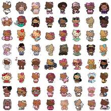 58pcs Cute Black Cat Stickers, Doodle Stickers, Suitable For Personalized Cute Cartoon Creative Decoration, Can Be Stuck On Water Bottles, Laptops, Scrapbooks, Guitars, Cars, Skateboards, Also Can Be Used As Christmas, Halloween, Birthday Gifts/Decorations And Birthday Party Favors.