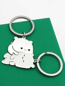 2 件趣味火柴人钥匙扣配套心形钥匙链环包背包饰品生日情人节礼物送给他/她 BF 汽车配件包饰品学院风可爱哥特 Y2k