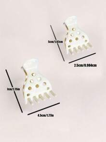 3件/6件套蓬松发夹，卷发发根夹和厚发爪，蓬松造型配件，蓬松卷发发根提升器，无缝发根提升器，打造自然蓬松造型，美发造型套装，美发造型工具套装，家居美发配件 - 彩色 - 查看 10