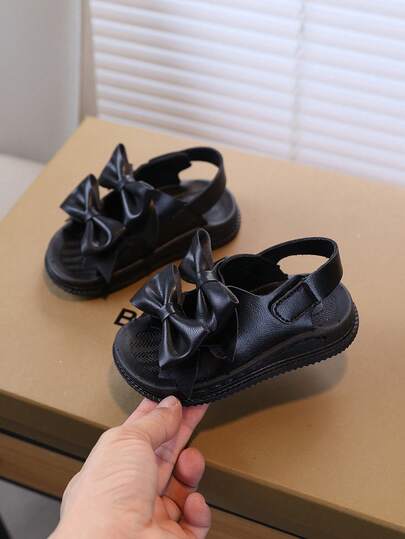 1 Pair Girls Summer New Daily Wear Anti-Slip Versatile Beach Sandals, Suitable For Toddler/Little/Big Kids Casual Outdoor Wear