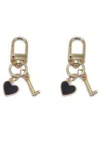 Personalized Heart Pendant With Initials, Keychain Accessories | Custom Bag Pendants | Gift Mobile Phone Accessories, Simple Design, Suitable For Women's Wallets And Mobile Phone Accessories, Gifts For Friends, Family, Girlfriends, Outdoor Accessories, Party Accessories, Gifts, Souvenirs, Car Pendants, Gifts For Women Girls