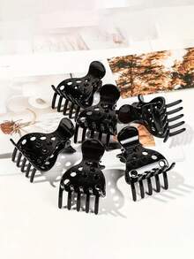 3件/6件套蓬松发夹，卷发发根夹和厚发爪，蓬松造型配件，蓬松卷发发根提升器，无缝发根提升器，打造自然蓬松造型，美发造型套装，美发造型工具套装，家居美发配件 - 彩色 - 查看 2