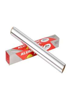 1/3卷耐高温锡箔纸，烤箱纸，20米 - ，不粘烘焙、烧烤和烤箱用铝箔，适用于节日烹饪和烘焙，食品接触材料，节日烹饪必备 | 厚实铝箔 | 不粘表面，铝箔卷，烘焙铝箔，烧烤油纸硅油纸，烤箱锡箔纸，适用于厨房、餐厅、烘焙、烧烤 - 銀色 - 查看 11