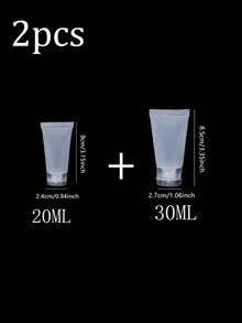 5 件 - 20/30/50/100ML 可再填充空管瓶，带螺旋盖的化妆品容器瓶，适用于乳液沐浴露洗发水清洁霜等，带翻盖的洗手液洗发水挤压瓶化妆品旅行样品包装储存架容器，适用于牙膏洗发水洁面乳、身体乳液、旅行容器旅行必需品学校用品假日露营假日必需品度假配件迷你女士香水男士香水海滩