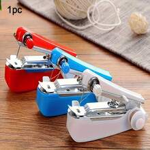 1 قطعة ماكينة خياطة محمولة يدوية - مدمجة وسهلة الاستخدام، بدون كهرباء، مع قرص ضبط الشد، أداة خياطة متعددة الوظائف للاستخدام المنزلي DIY لإصلاح الأقمشة والملابس، تصميم مدمج، خياطة خفيفة الوزن، غرز قوية، بلاستيك متين، خياطة محمولة، طقم خيوط، مثالية للطلاب والمسافرين والأسر، إصلاحات سريعة والمغامرات في الهواء الطلق، متوفرة على مدار 365 يومًا في السنة
