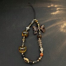 Leopard Print Amber Phone Lanyard, New Stylish Short Phone Strap, Creative CCD Camera Pendant, Personalized Hanging Chain, High-End - Multicolor - View 10