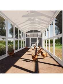 8x32 Large  Plans With 24ft Run – DIY Hen House For 24 Chickens ( Printed Plans ) - 1 - 查看 3