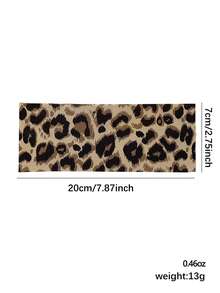 1pc Chic Leopard Print Headband, Elastic Fashion Retro Straight Fabric Sports Yoga Sweatband, New Leopard Print Headband, Street Fashion Hair Accessory Animal Hair Bands Casual Head Wrap Women Hair Accessories Summer Outfits,Festival,Party - Multicolor - View 10