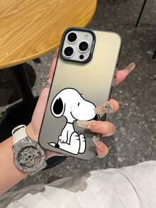 SNOOPY A Cartoon Animation  Dynamic Color Silver Shell Shockproof Tpu Material Phone Case Can Be Given As A Holiday Gift. It Is Applicable To Iphones. The New Model Is Suitable For IPhone13/14/15/16/17Pro Max Phone Cases - Nhiều màu - Xem 2