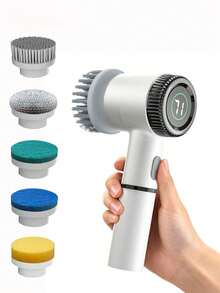 无绳电动旋转清洁刷，3种可调节旋转模式，适用于浴室、淋浴房、浴缸、玻璃、汽车等多种场所。 - 液晶顯示電動清潔刷 - 查看 2