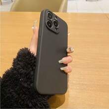 1个：升级版高级简约纯黑色手机壳，防滑、防震、防指纹，保护套，兼容 5/5s/6/6s/6 Plus/7/7 Plus/8/8 Plus/Xr/Xs Max/11/11 Pro/11 Pro Max/12/12 Mini/12 Pro/12 Pro Max/13/13 Mini/13 Pro/13 Pro Max/14/14 Plus/14 Pro/14 Pro Max/15/15 Plus/15 Pro/15 Pro Max/16/16 Plus/16 Pro/16 Pro Max/17/17 Pro/17 Pro Max/Air/SE 2020 - 黑色 - 查看 3