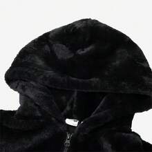 Puma Women's 2026 Spring Casual Faux Fur Lined Hooded Jacket, Comfortable & Warm 625194-01 - Black - View 3