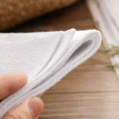 1 tấm vải lót nhiệt, lớp lót keo một mặt, thích hợp cho phụ kiện may vá tự làm, có lớp lót ủi