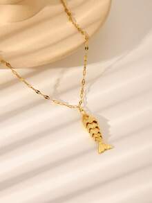 Colier rafinat, luxos, de înaltă calitate, cu design auriu cu koi și pești mici, bijuterii versatile cu pandantiv pentru femei