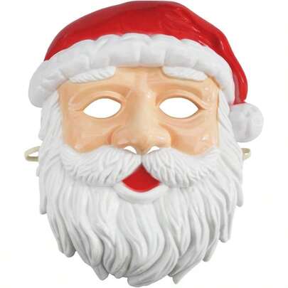 Wear Red Santa Claus Plastic Unisex Costume Xmas
