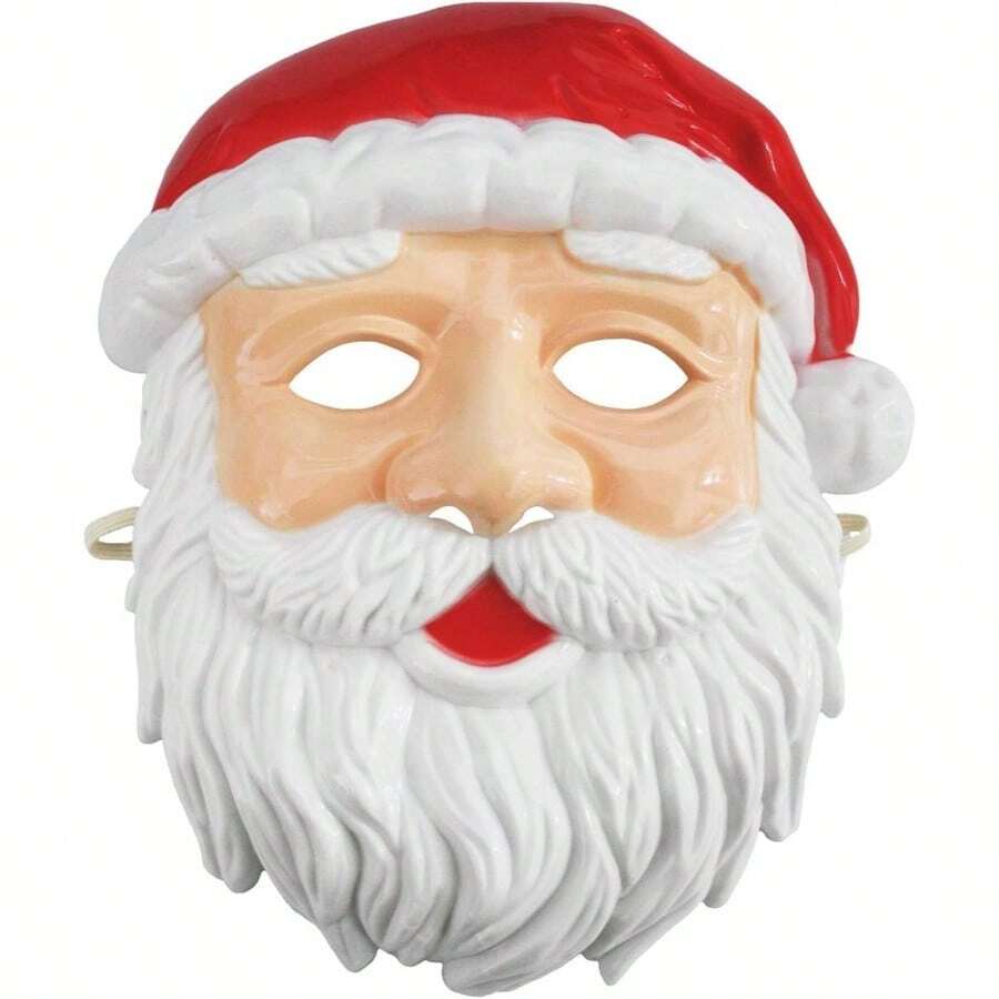 Wear Red Santa Claus Plastic Unisex Costume Xmas - inicial - Ver 1