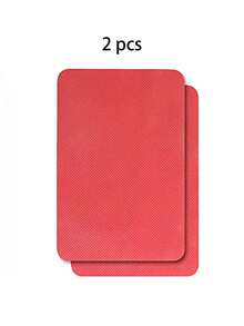 1pc Red Silicone Anti-Slip Shoe Sole Pad, Wear-Resistant Forefoot Non-Slip Grip Mat, Textured Rubber Shoe Insole