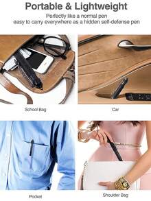 Portable Tactical Pen, Multi-Functional Tactical Pen, Professional Self-Defense Pen, Emergency Window Breaker Pen, Aviation Aluminum Emergency Window Breaker Pen, Safety Protection Survival EDC Multi-Tool, Multi-Purpose Self-Defense Pen, Aluminum Portable, With Carbide Window Breaker, Camping Survival Emergency, Unisex (Black/Silver/Gold/Gray)