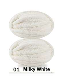 500克/250克超粗雪尼尔纱线，直径2厘米 - DIY手工编织毯，毛绒质感，厚实柔软的聚酯纤维，适合钩织舒适的枕头、毯子、地毯、宠物床、宠物窝、围巾、帽子、斜挎包等。