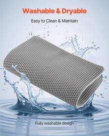 Cat Litter Mat, Cat Litter Trapping Mat, Honeycomb Double Layer Design, Easy To Clean,Washable (Gray) - 30*45CM - View 6